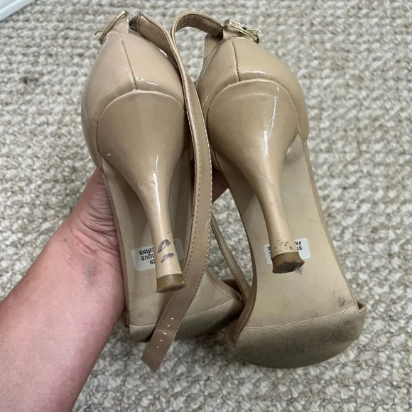 Madden Girl  Darrlin Nude strappy heels size 8.5 - Picture 5 of 10